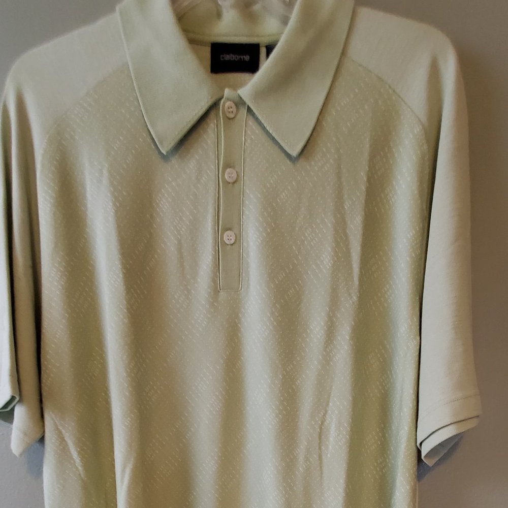 Claiborne Sea Foam Golf Shirt